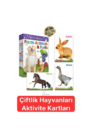 Premium Kutulu Eğitici Öğretici Farm Animals Çiftlik Hayvanları Ve Meyveler El Göz Koordinasyon Oyun