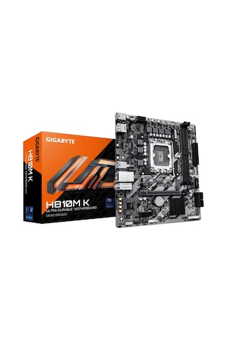 Gıgabyte H810m K 6400mhz Ddr5 Soket 1851 M.2 Usb 3.2 Hdmı Matx Anakart H810m K
