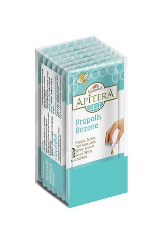 Apitera Gest Doğal Bal, Rezene, Tıbbi Nane, Kekik, Kakule, Zencefil Ve Propolis İçeren Takviye Edici 7 Li Saşe