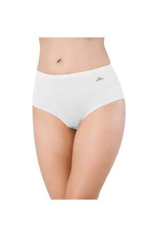 Papatya Kadın 6 Lı Paket Beyaz Modal Yüksek Bel Slip Külot 6gg1851 Beyaz