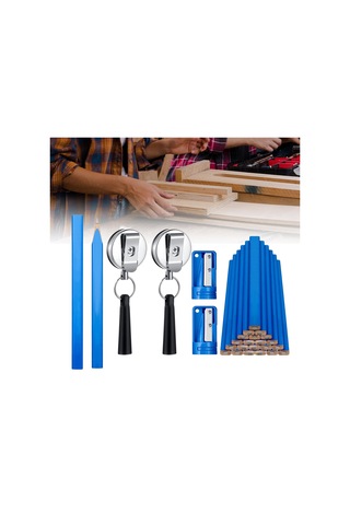 Suntek Marangoz Seti İnşaat Taslaklığı Için Dıy Düz 20-adet-mavi-kalem