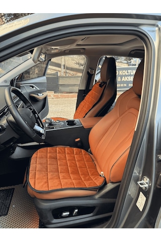 Fiat Albea Koltuk Minderi Ortopedik Cepli Araç Kılıf Seti Tam Uyumlu,taba Renk