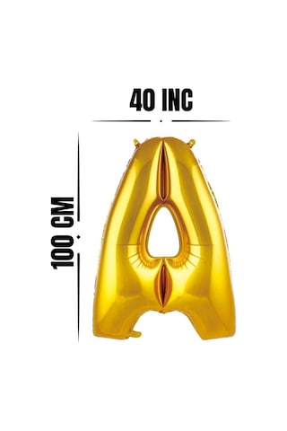 Folyo Harf Balon Gold Renk 40 İnc 100 Cm Helyum Uyumlu Y
