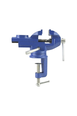 Steiner 50 Mm Dönerli Örslü Mini Masa Ve Tezgah Mengenesi Mavi