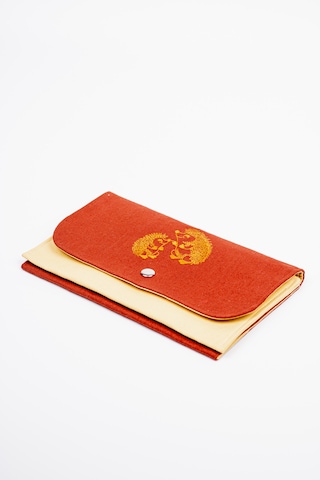 Fabric Craft Bag Kadın Kumaş Cüzdan Nakışlı Bordo
