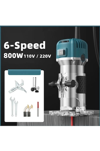 600 Watt Profesyonel Formika Traşlama Freze Makinası 6 Mm