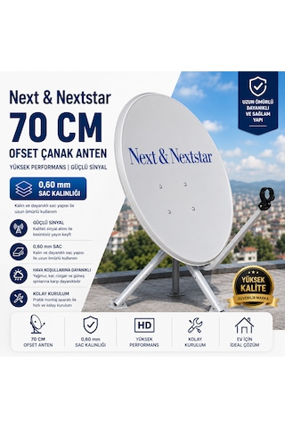 Next Nextstar 70 Cm Ofset Çanak Anten 0,60 Mm