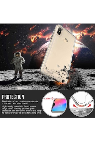 Xiaomi Mi A2 Lite Kılıf Zore Gard Silikon Renksiz