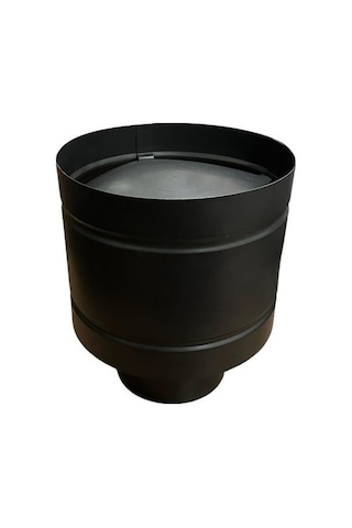Baca Kalkanı / Çap: 13 Cm / Mat Siyah Eöaye / Baba's Stove