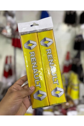 Tüm Otomobillere Uyumlu, Aracınıza Özel Tasarım Baskılı, Emniyet Kemeri Yumuşatıcı Ped, Renosarı