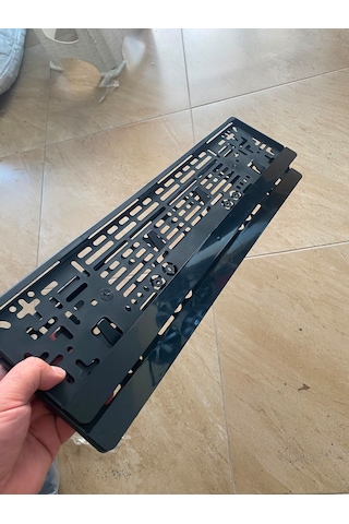 Plakalık Siyah Lazer Kesim Pleksi Sade Parlak Cıta Yazısız 2 Adet