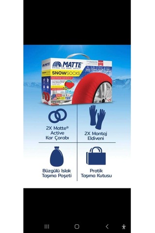 Matte Kar Çorabı X-large Universal