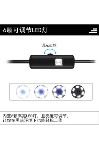 Geeksen Endoskop Kamera Ip67 Su Geçirmez 5.5mm Lens 5m Yumuşak Kablolu Android/pc Usb Uyumlu Ev/endüstri Kullanıma Uygun