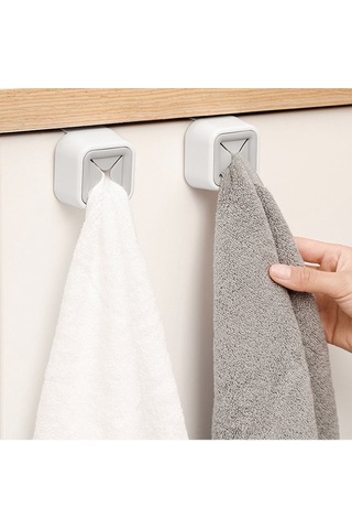 Fosenze Banyo Mutfak Plastik Zımba Kanca - Delme Yok Kurulum, Yüksek Dayanıklı, Havlu Mendil Bezi Saklama Diğer