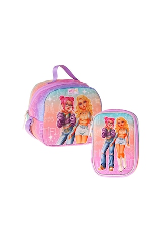 Wow Generation Kız Çocuk Star Pembe - Mor Thermo Beslenme Çantası Ve Kalemlik Seti - Setwg-w6035
