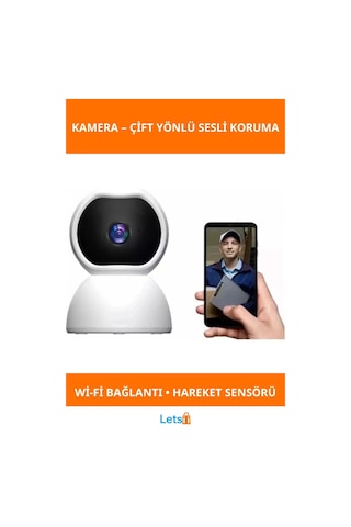 Çift Taraflı Ses Özellikli Wi Fi Güvenlik Kamerası