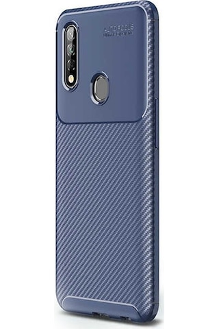 Apsuwa Oppo A91 Kılıf Negro Karbon Fiber Silikon