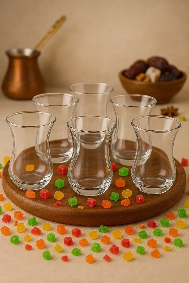 Tocka Posudy 6 Parçalık Türk Kahvesi Ve Çay Bardakları Ve Seti 39493015 Beyaz