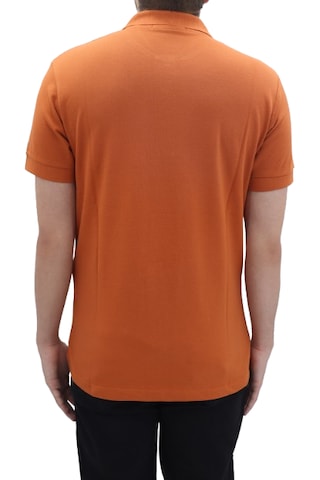 Santa Dmctekstil Erkek Dior Düz Spor Kesim Dar Kalıp Cepsiz Polo Yaka T-shirt Turuncu