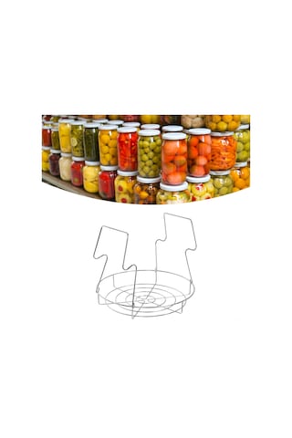 Hangfox Stalçelik Kavanoz Rafı: Çok Fonksiyonlu Mutfak Kavanoz Dondurma Ve Pişirme Rafı, Dayanıklı Ve Temizlenmesi Kolay Diğer