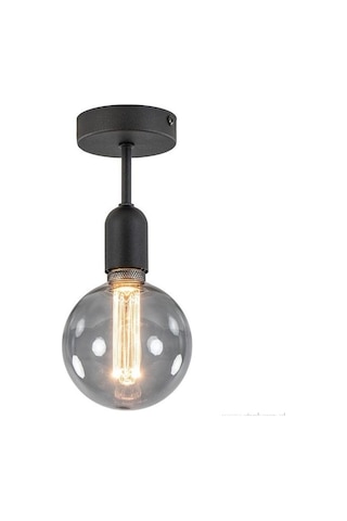 Mylights Retro Tavan Duvar Aplik Armatür Avize E27 Duy Siyah
