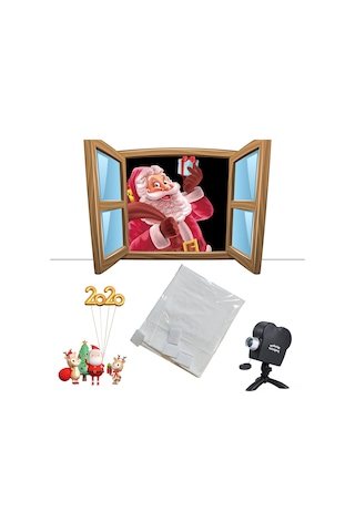 Springsun 1.2x1.8m Pencereler İçin Sinema Projektörü Perdesi - Kirpiksiz Kumaş, İki Yönlü Projeksiyon, Bantlı Taşınabilir Noel/paskalya Dekorasyonu