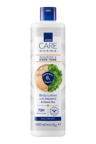 Avon Care Derma Nemlendirici + Cilt Tonu Göru Nu Mu Nu Eşitleyici C Vitamini Ve Yeşil Çay İçeren Vu Cut Losyonu 400ml