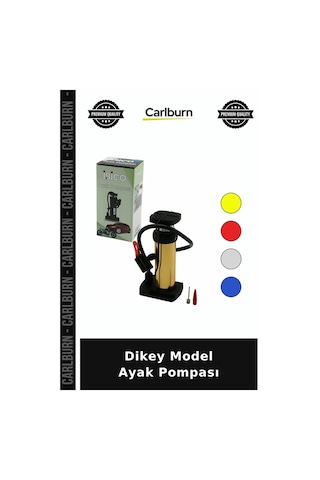 Özel Üretim Oto Bisiklet Motosiklet Şişirme Metal Gövde Pratik Dikey Model Ayak Pompası