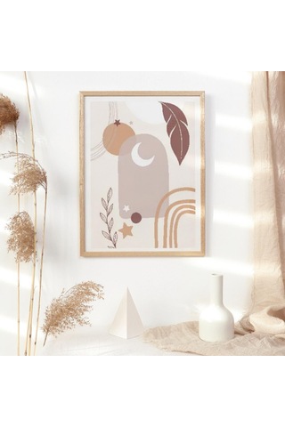 3'lü Bohem Naturel Desen Foreks Tablo