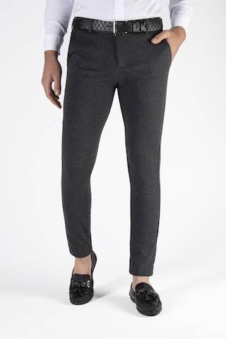Terapi Men Erkek Slim Fit Nokta Dokulu Italyan Kesim Keten Pantolon 21k-2200420-5 Füme Füme