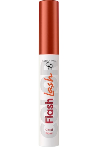 Golden Rose Suya Dayanıklı Hacim Veren Flash Lash Renkli Maskara 06 Coral Rose