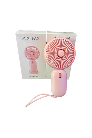 Avuç İçi Taşınabilir Şarjlı Mini Vantilatör El Fanı Pembe Ym88196