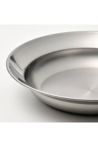 Ikea Grılltıder Paslanmaz Çelik 21 Cm Çukur Tabak Gümüş - Gri