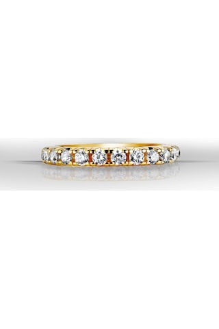 Kuyumcudukkani Tamtur Alyans Yüzük - 10002-g-w Gold