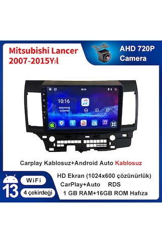 Mitsubishi Lancer 2007-2015yıl 1gb Ram 16gb Rom Carplay Multimedy
