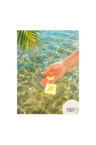 Paddle Board Charm Anahtarlık -summer Vibes Figürlü Çanta Aksesuarı-kutu İçecek Açacaklı Anahtarlık-3d Dekoratif Baskı-sarı Sarı
