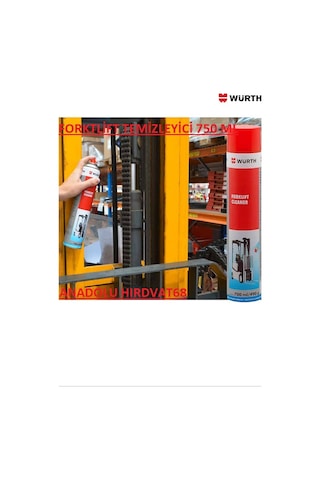 Würth Forklift Temizleyici Sprey Bakım Spreyi Yüksek Kalite 750 ML