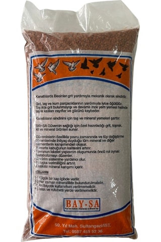 Bay-sa Güvercin Kırmızı Grit Kili 2500 KG