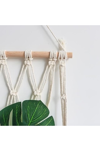 Novahub El Yapımı Boho Duvar Dekoru: Makrome Kitap Dergi Rafı, Ev Ve Ofis Dekorasyonu 1 Adet