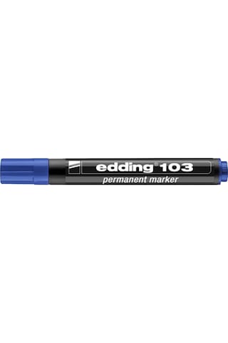 Edding 103 Kalıcı İşaretleyici Marker Mavi Kalem 10 Adet