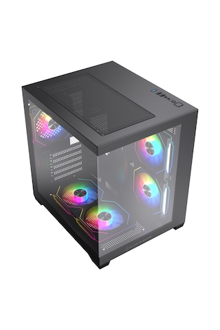 Game İn Game Cool Siyah 5x12cm Argb Fanlı M.atx Akvaryum Kasa