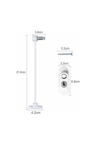Çelik Halatlı Kilit Pvc Pencere Emniyet Çocuk Güvenlik Kilidi 4a N11.1644