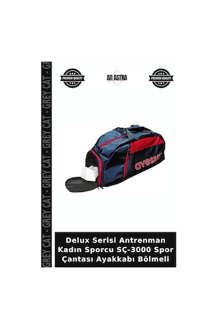 Delux Serisi Antrenman Kadın Sporcu Sç-3000 Spor Çantası Ayakkabı Bölmeli