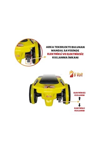 Kumandalı Akülü Araba 6 Volt 2-4 Yaş