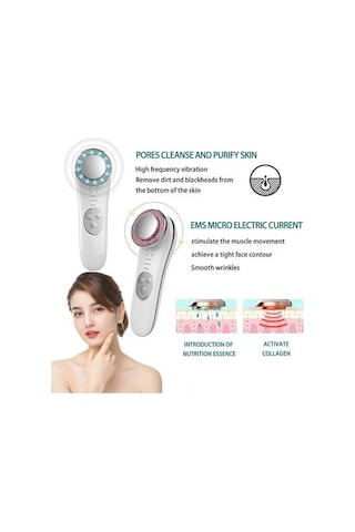 Yüz Masajı Gençleştirme Cihazı Kırışıklıkları Temizleme Ve Cilt Sıkılaştırma Cilt Bakım Araçları Kaldırma Masaj Makinesi Led Maskesi 8bpb4z Beyaz