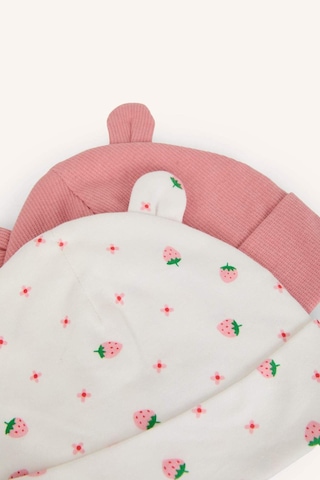 Defacto %100 Pamuk Desenli 2li Penye Bere Kız Bebek I1091a526wnpn300 Pembe-pn300