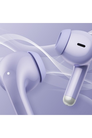 Qingmipy Lenovo Lp40 Pro Bluetooth 5.1 Kulaklıklar - Yarı İçen Tip, 13mm Çift Frekans, Otomatik Bağlantı, Uzun Pil Ömrü, Mor