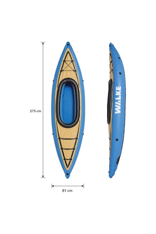Walke Premium Tek Kişilik Pompa Kürek Dahil Şişme Kano 275 X 81 Cm 15102