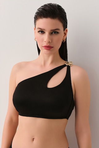 Suwen Noir Tek Omuz Detaylı Bralet Bikini Üst Sb25685012012 Siyah
