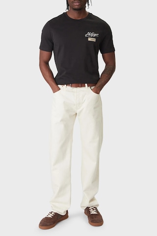 Tommy Hilfiger Logolu % 100 Pamuk Regular Fit Bisiklet Yaka T Shirt Erkek T Shirt Mw0mw41471 Bds Siyah